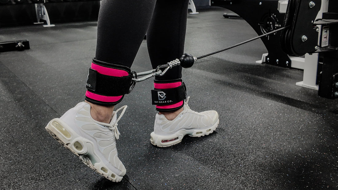 Cable kickback with a Bay Gear Co. ankle strap on a low pulley