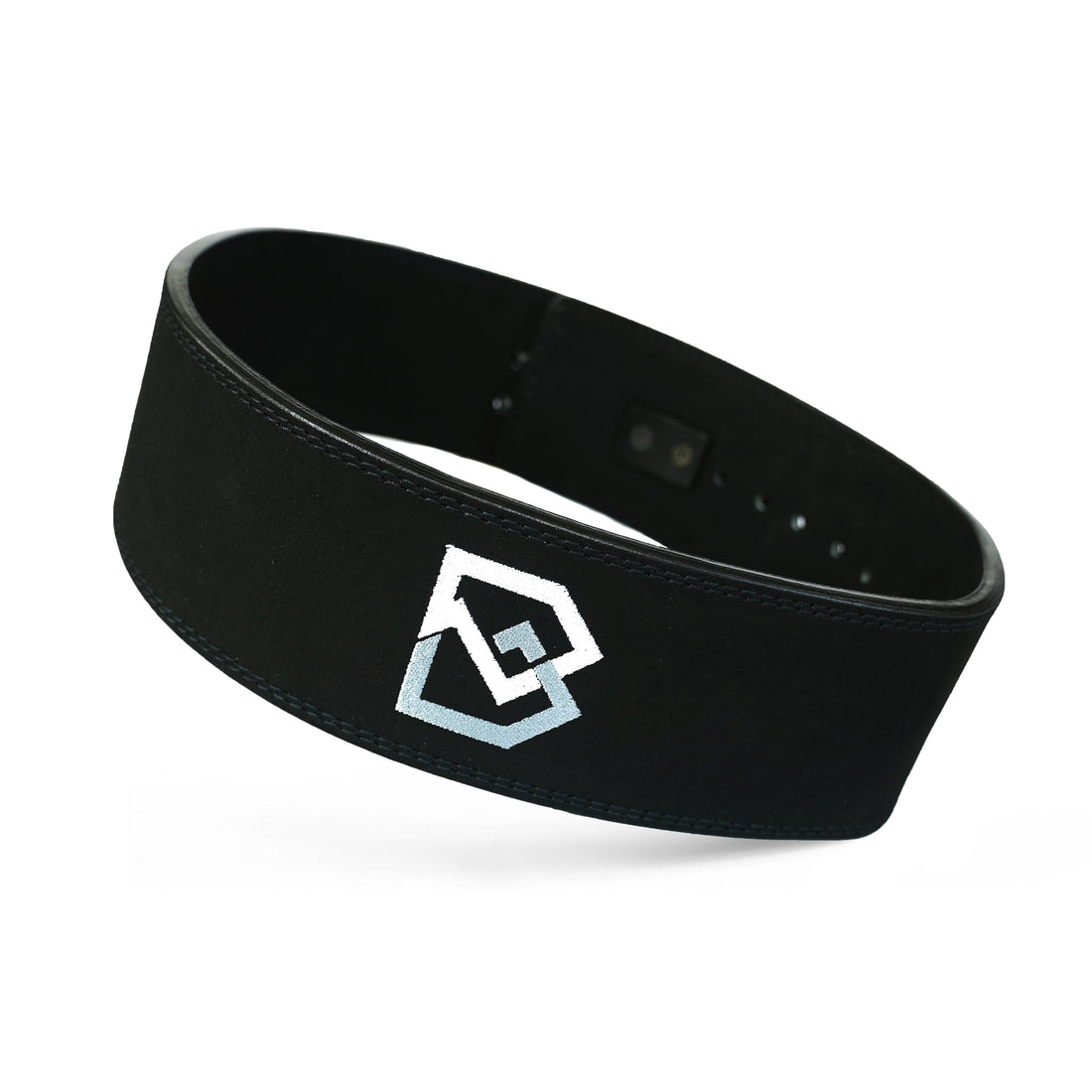 Should I wear a lifting belt? Lifter closing a Bay Gear Co. black lever belt before a heavy squat