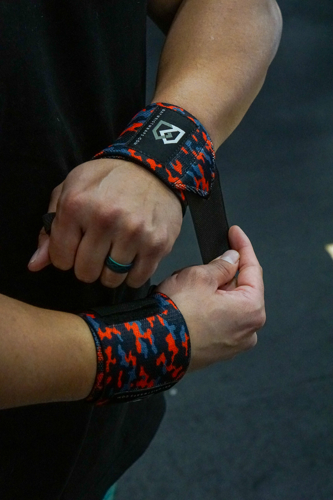 Bay Wrist Wraps - Orange Camo